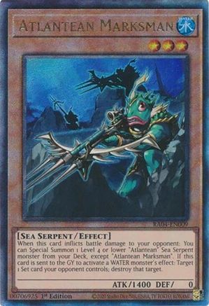 Atlantean Marksman (PUR) (RA04-EN009) - Quarter Century Stampede 1st Edition Quarter Century Stampede Yugioh Single  Squirtle Squad Card Shop.