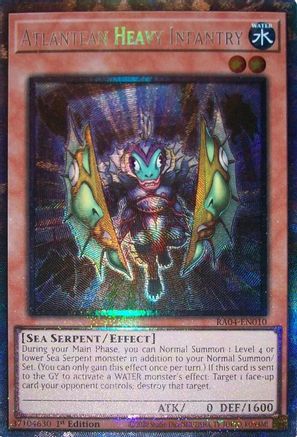 Atlantean Heavy Infantry (PCR) (RA04-EN010) - Quarter Century Stampede 1st Edition Quarter Century Stampede Yugioh Single  Squirtle Squad Card Shop.