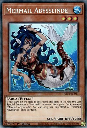 Mermail Abysslinde (PCR) (RA04-EN011) - Quarter Century Stampede 1st Edition Quarter Century Stampede Yugioh Single  Squirtle Squad Card Shop.