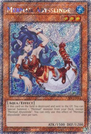 Mermail Abysslinde (Platinum Secret Rare) (RA04-EN011) - Quarter Century Stampede 1st Edition Quarter Century Stampede Yugioh Single  Squirtle Squad Card Shop.