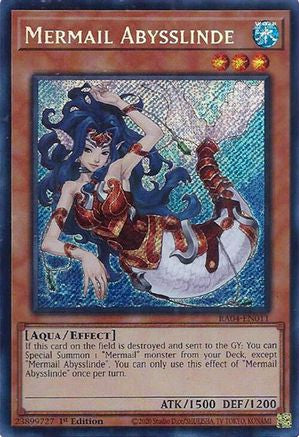Mermail Abysslinde (Secret Rare) (RA04-EN011) - Quarter Century Stampede 1st Edition Quarter Century Stampede Yugioh Single  Squirtle Squad Card Shop.