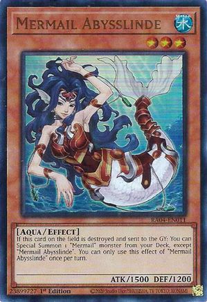 Mermail Abysslinde (UR) (RA04-EN011) - Quarter Century Stampede 1st Edition Quarter Century Stampede Yugioh Single  Squirtle Squad Card Shop.