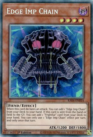 Edge Imp Chain (PCR) (RA04-EN014) - Quarter Century Stampede 1st Edition Quarter Century Stampede Yugioh Single  Squirtle Squad Card Shop.