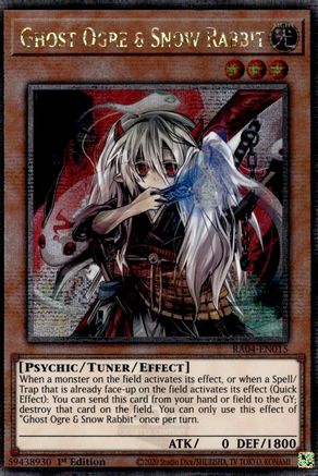 Ghost Ogre & Snow Rabbit (Quarter Century Secret Rare) (RA04-EN015) - Quarter Century Stampede 1st Edition Quarter Century Stampede Yugioh Single  Squirtle Squad Card Shop.
