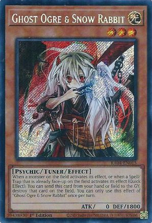 Ghost Ogre & Snow Rabbit (Secret Rare) (RA04-EN015) - Quarter Century Stampede 1st Edition Quarter Century Stampede Yugioh Single  Squirtle Squad Card Shop.
