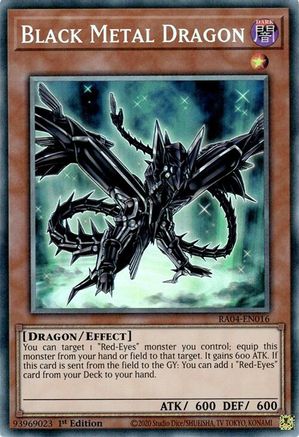 Black Metal Dragon (PCR) (RA04-EN016) - Quarter Century Stampede 1st Edition Quarter Century Stampede Yugioh Single  Squirtle Squad Card Shop.