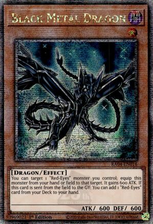 Black Metal Dragon (Quarter Century Secret Rare) (RA04-EN016) - Quarter Century Stampede 1st Edition Quarter Century Stampede Yugioh Single  Squirtle Squad Card Shop.