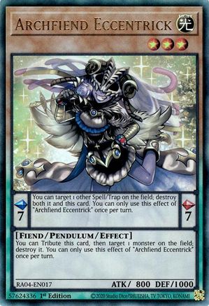 Archfiend Eccentrick (PUR) (RA04-EN017) - Quarter Century Stampede 1st Edition Quarter Century Stampede Yugioh Single  Squirtle Squad Card Shop.