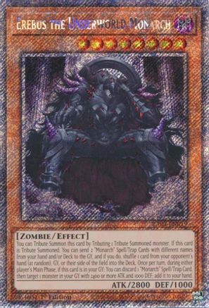 Erebus the Underworld Monarch (Platinum Secret Rare) (RA04-EN019) - Quarter Century Stampede 1st Edition Quarter Century Stampede Yugioh Single  Squirtle Squad Card Shop.