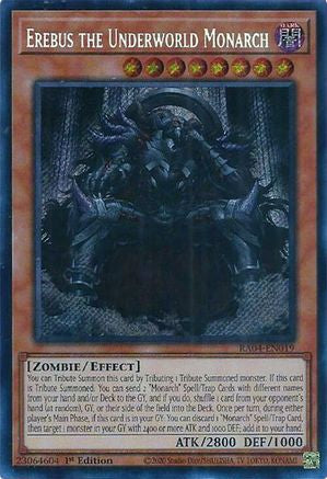 Erebus the Underworld Monarch (Secret Rare) (RA04-EN019) - Quarter Century Stampede 1st Edition Quarter Century Stampede Yugioh Single  Squirtle Squad Card Shop.