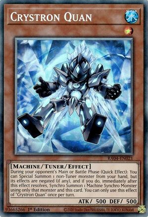 Crystron Quan (PCR) (RA04-EN021) - Quarter Century Stampede 1st Edition Quarter Century Stampede Yugioh Single  Squirtle Squad Card Shop.