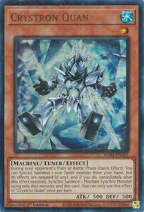 Crystron Quan (UR) (RA04-EN021) - Quarter Century Stampede 1st Edition Quarter Century Stampede Yugioh Single  Squirtle Squad Card Shop.