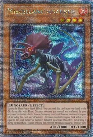 Miscellaneousaurus (Quarter Century Secret Rare) (RA04-EN022) - Quarter Century Stampede 1st Edition Quarter Century Stampede Yugioh Single  Squirtle Squad Card Shop.