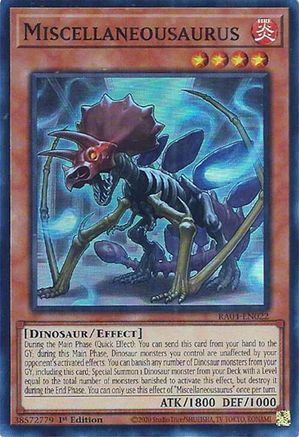 Miscellaneousaurus (RA04-EN022) - Quarter Century Stampede 1st Edition Quarter Century Stampede Yugioh Single  Squirtle Squad Card Shop.