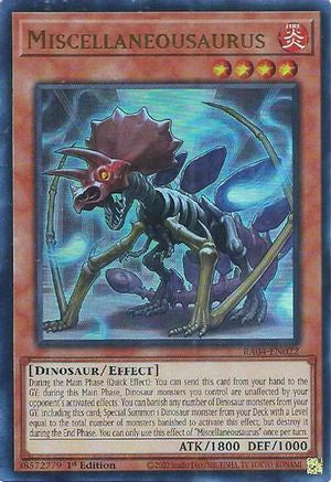 Miscellaneousaurus (UR) (RA04-EN022) - Quarter Century Stampede 1st Edition Quarter Century Stampede Yugioh Single  Squirtle Squad Card Shop.