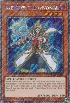 Aleister the Invoker (Alternate Art) (Platinum Secret Rare) (RA04-EN024) - Quarter Century Stampede 1st Edition Quarter Century Stampede Yugioh Single  Squirtle Squad Card Shop.
