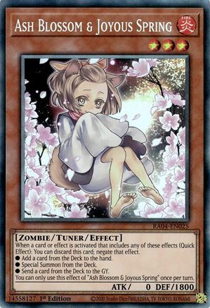 Ash Blossom & Joyous Spring (Alternate Art) (PCR) (RA04-EN025) - Quarter Century Stampede 1st Edition Quarter Century Stampede Yugioh Single  Squirtle Squad Card Shop.