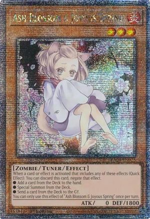 Ash Blossom & Joyous Spring (Alternate Art) (Quarter Century Secret Rare) (RA04-EN025) - Quarter Century Stampede 1st Edition Quarter Century Stampede Yugioh Single  Squirtle Squad Card Shop.