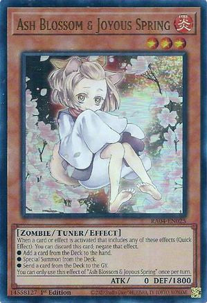 Ash Blossom & Joyous Spring (Alternate Art) (UR) (RA04-EN025) - Quarter Century Stampede 1st Edition Quarter Century Stampede Yugioh Single  Squirtle Squad Card Shop.