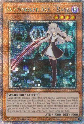 Sky Striker Ace - Raye (Quarter Century Secret Rare) (RA04-EN026) - Quarter Century Stampede 1st Edition Quarter Century Stampede Yugioh Single  Squirtle Squad Card Shop.