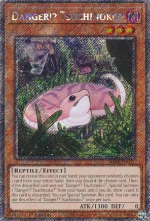 Danger!? Tsuchinoko? (Platinum Secret Rare) (RA04-EN027) - Quarter Century Stampede 1st Edition Quarter Century Stampede Yugioh Single  Squirtle Squad Card Shop.