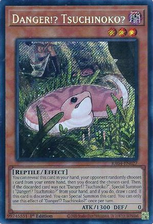 Danger!? Tsuchinoko? (Secret Rare) (RA04-EN027) - Quarter Century Stampede 1st Edition Quarter Century Stampede Yugioh Single  Squirtle Squad Card Shop.