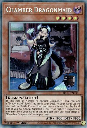Chamber Dragonmaid (PCR) (RA04-EN032) - Quarter Century Stampede 1st Edition Quarter Century Stampede Yugioh Single  Squirtle Squad Card Shop.