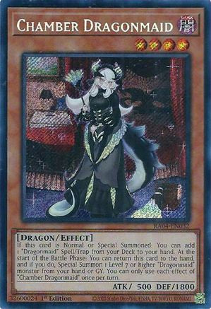 Chamber Dragonmaid (Secret Rare) (RA04-EN032) - Quarter Century Stampede 1st Edition Quarter Century Stampede Yugioh Single  Squirtle Squad Card Shop.