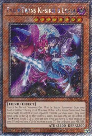 Evil Twins Ki-sikil & Lil-la (Platinum Secret Rare) (RA04-EN037) - Quarter Century Stampede 1st Edition Quarter Century Stampede Yugioh Single  Squirtle Squad Card Shop.