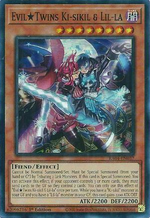 Evil Twins Ki-sikil & Lil-la (RA04-EN037) - Quarter Century Stampede 1st Edition Quarter Century Stampede Yugioh Single  Squirtle Squad Card Shop.