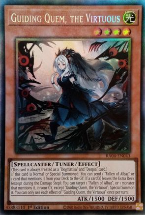 Guiding Quem, the Virtuous (PCR) (RA04-EN043) - Quarter Century Stampede 1st Edition Quarter Century Stampede Yugioh Single  Squirtle Squad Card Shop.