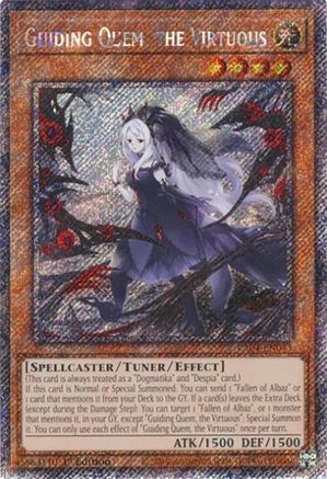 Guiding Quem, the Virtuous (Platinum Secret Rare) (RA04-EN043) - Quarter Century Stampede 1st Edition Quarter Century Stampede Yugioh Single  Squirtle Squad Card Shop.