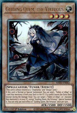 Guiding Quem, the Virtuous (PUR) (RA04-EN043) - Quarter Century Stampede 1st Edition Quarter Century Stampede Yugioh Single  Squirtle Squad Card Shop.