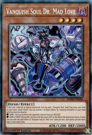 Vanquish Soul Dr. Mad Love (PCR) (RA04-EN045) - Quarter Century Stampede 1st Edition Quarter Century Stampede Yugioh Single  Squirtle Squad Card Shop.