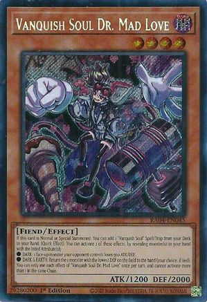 Vanquish Soul Dr. Mad Love (Secret Rare) (RA04-EN045) - Quarter Century Stampede 1st Edition Quarter Century Stampede Yugioh Single  Squirtle Squad Card Shop.