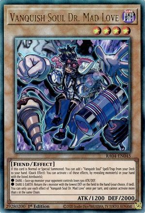 Vanquish Soul Dr. Mad Love (PUR) (RA04-EN045) - Quarter Century Stampede 1st Edition Quarter Century Stampede Yugioh Single  Squirtle Squad Card Shop.