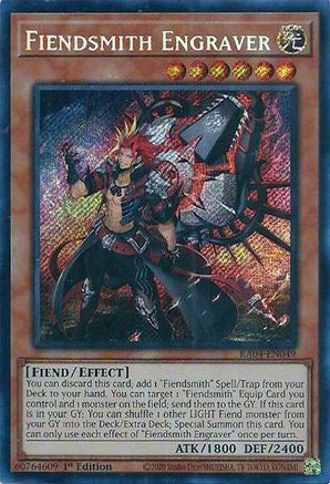 Fiendsmith Engraver (Secret Rare) (RA04-EN049) - Quarter Century Stampede 1st Edition Quarter Century Stampede Yugioh Single  Squirtle Squad Card Shop.