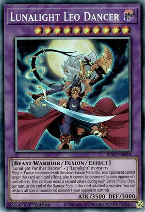 Lunalight Leo Dancer (PCR) (RA04-EN053) - Quarter Century Stampede 1st Edition Quarter Century Stampede Yugioh Single  Squirtle Squad Card Shop.