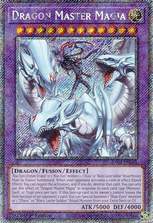 Dragon Master Magia (Platinum Secret Rare) (RA04-EN055) - Quarter Century Stampede 1st Edition Quarter Century Stampede Yugioh Single  Squirtle Squad Card Shop.