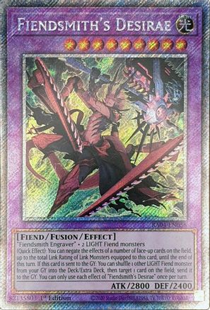 Fiendsmith's Desirae (Platinum Secret Rare) (RA04-EN056) - Quarter Century Stampede 1st Edition Quarter Century Stampede Yugioh Single  Squirtle Squad Card Shop.