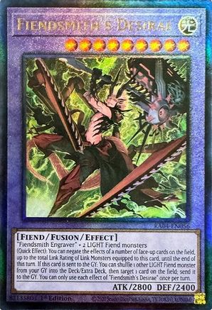 Fiendsmith's Desirae (PUR) (RA04-EN056) - Quarter Century Stampede 1st Edition Quarter Century Stampede Yugioh Single  Squirtle Squad Card Shop.