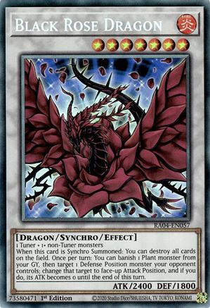 Black Rose Dragon (PCR) (RA04-EN057) - Quarter Century Stampede 1st Edition Quarter Century Stampede Yugioh Single  Squirtle Squad Card Shop.