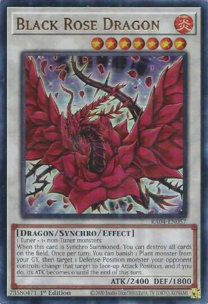 Black Rose Dragon (UR) (RA04-EN057) - Quarter Century Stampede 1st Edition Quarter Century Stampede Yugioh Single  Squirtle Squad Card Shop.