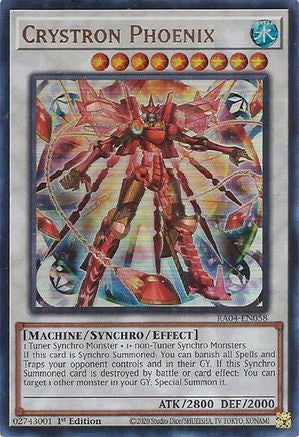 Crystron Phoenix (UR) (RA04-EN058) - Quarter Century Stampede 1st Edition Quarter Century Stampede Yugioh Single  Squirtle Squad Card Shop.