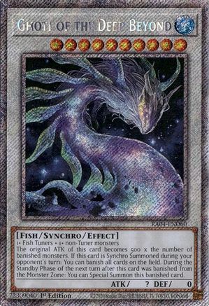 Ghoti of the Deep Beyond (Platinum Secret Rare) (RA04-EN060) - Quarter Century Stampede 1st Edition Quarter Century Stampede Yugioh Single  Squirtle Squad Card Shop.