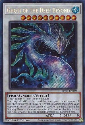 Ghoti of the Deep Beyond (Secret Rare) (RA04-EN060) - Quarter Century Stampede 1st Edition Quarter Century Stampede Yugioh Single  Squirtle Squad Card Shop.