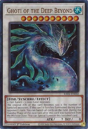 Ghoti of the Deep Beyond (UR) (RA04-EN060) - Quarter Century Stampede 1st Edition Quarter Century Stampede Yugioh Single  Squirtle Squad Card Shop.