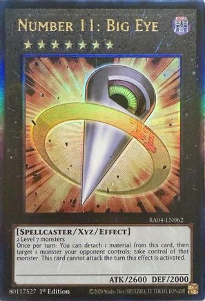 Number 11: Big Eye (PUR) (RA04-EN062) - Quarter Century Stampede 1st Edition Quarter Century Stampede Yugioh Single  Squirtle Squad Card Shop.