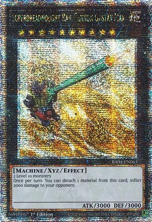 Superdreadnought Rail Cannon Gustav Max (Quarter Century Secret Rare) (RA04-EN063) - Quarter Century Stampede 1st Edition Quarter Century Stampede Yugioh Single  Squirtle Squad Card Shop.