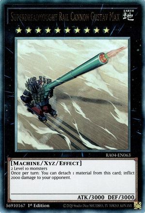 Superdreadnought Rail Cannon Gustav Max (PUR) (RA04-EN063) - Quarter Century Stampede 1st Edition Quarter Century Stampede Yugioh Single  Squirtle Squad Card Shop.